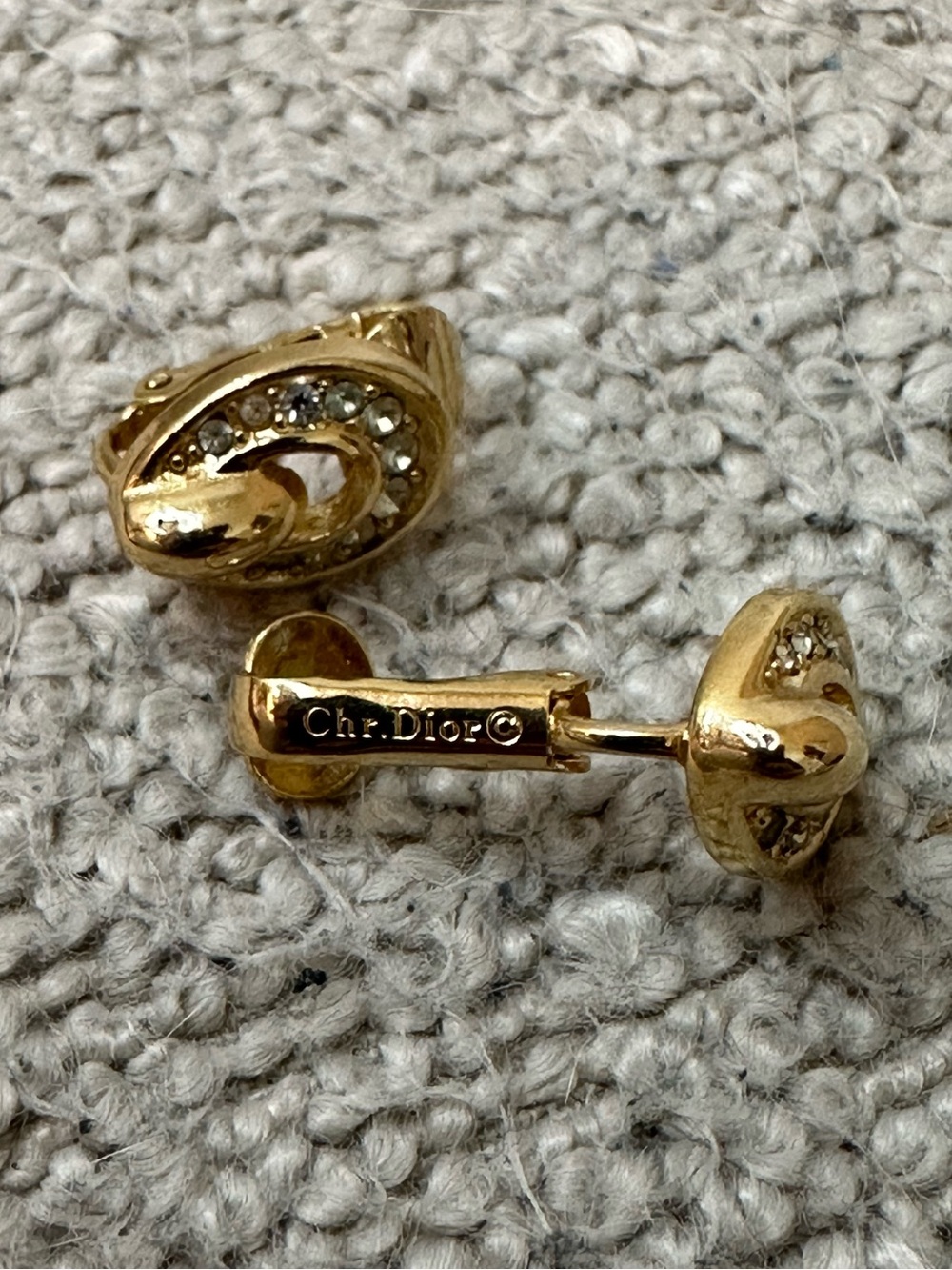 Vintage Christian Dior Clip-On Earrings ✨ - Picture 4 of 7
